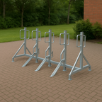 Heavy-Duty Double-Sided Cycle Rack – Type A | Secure, Space-Saving Parking for Up to 16 Bicycles