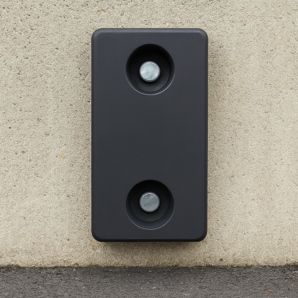 Heavy-Duty Rubber Dock Bumper – 450mm | Compact Impact Protection for HGV Bays, Warehouses & Loading Docks