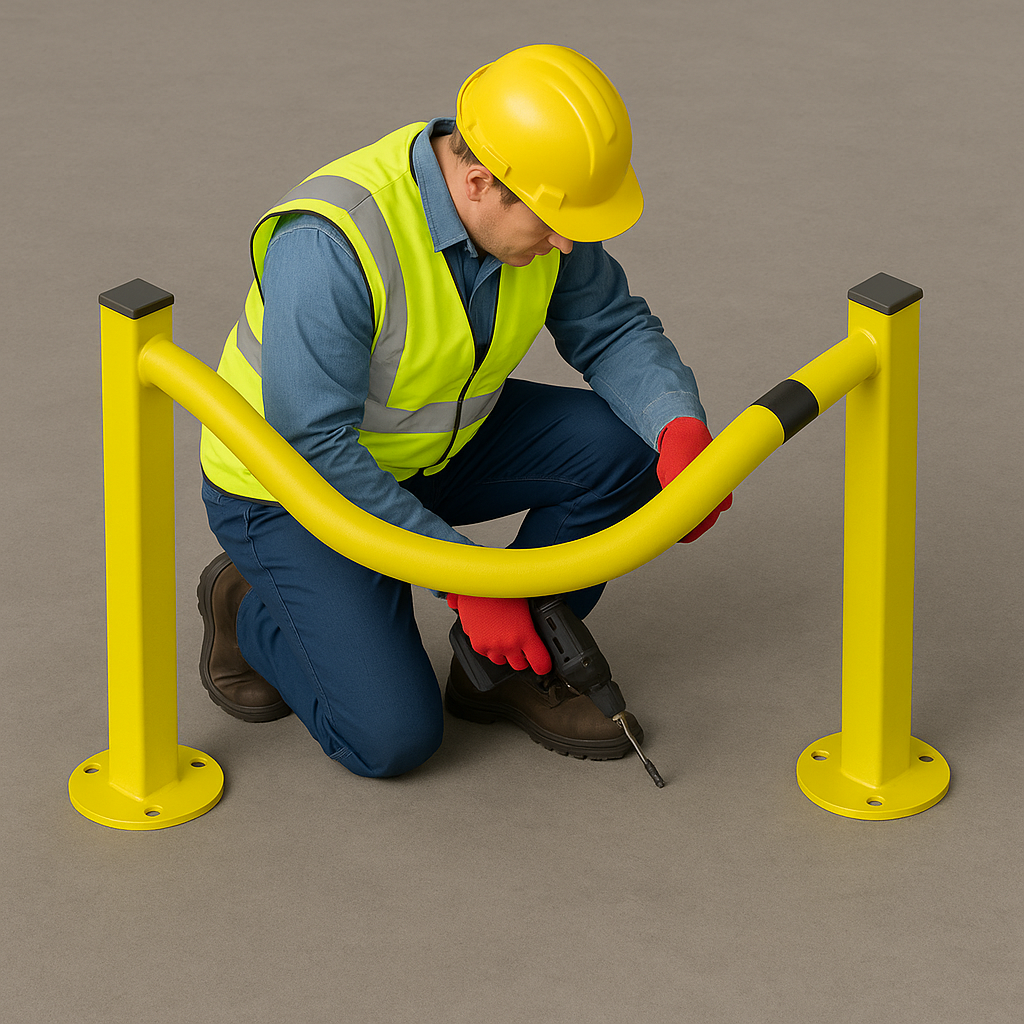 ACP3 High-Impact Column Protector – 50mm Diameter | Warehouse & Industrial Safety Barrier