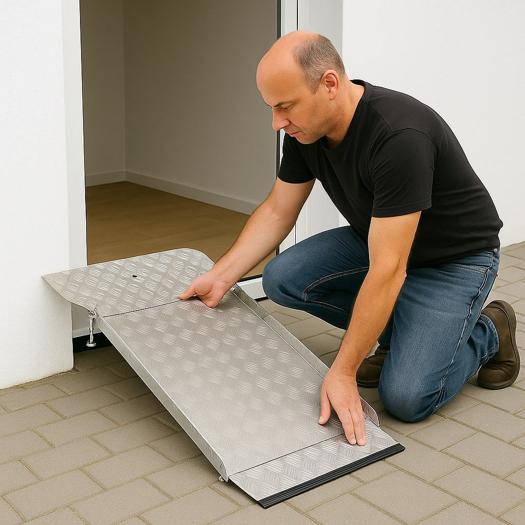 Folding Drive-In Ramp – Convenient Access for Heights Up to 150mm