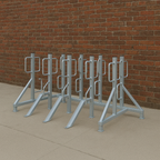 Heavy-Duty Double-Sided Cycle Rack – Type A | Secure, Space-Saving Parking for Up to 16 Bicycles