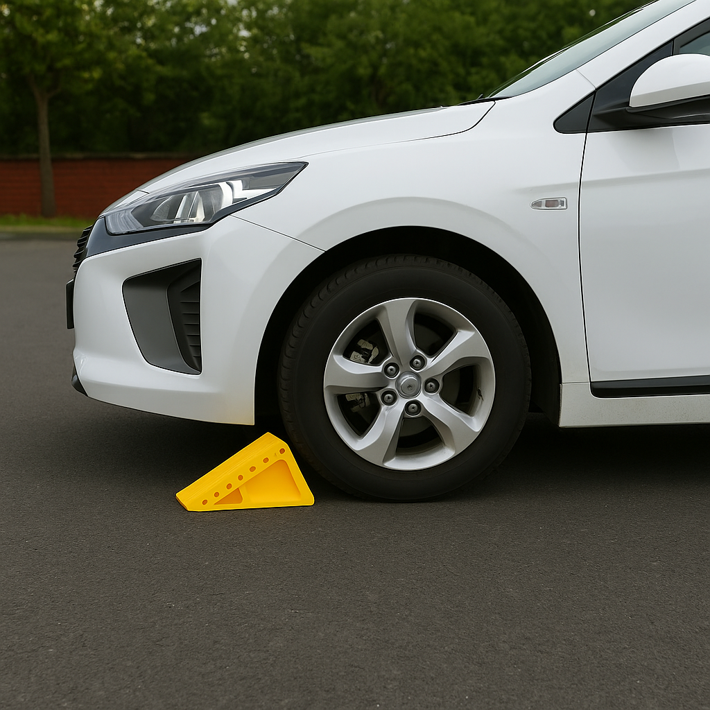 Heavy-Duty Plastic Wheel Chock for HGVs & Trailers – Lightweight, Durable Tyre Stopper for Trucks, Lorries & LGVs