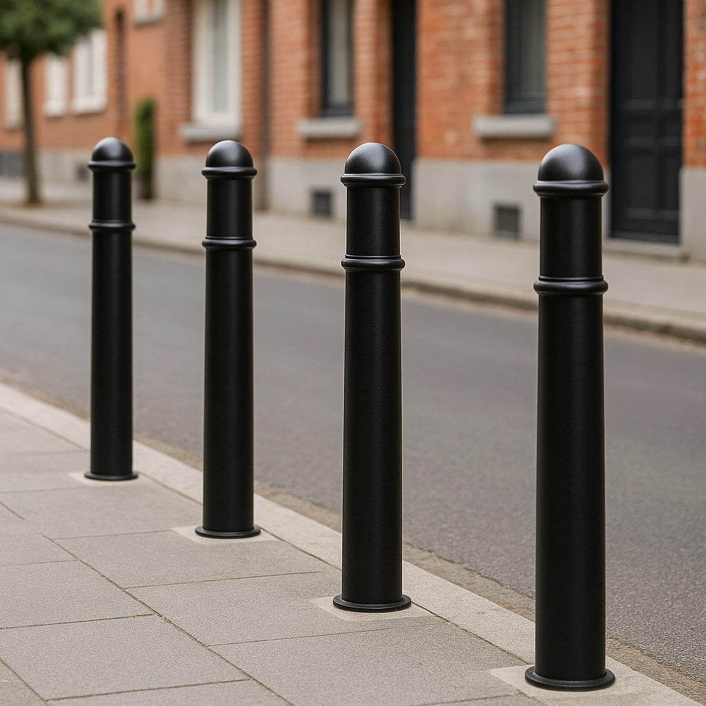Premium 1000mm Ornamental Steel Bollard – Anti-Ram Security Post for Driveways & Commercial Sites