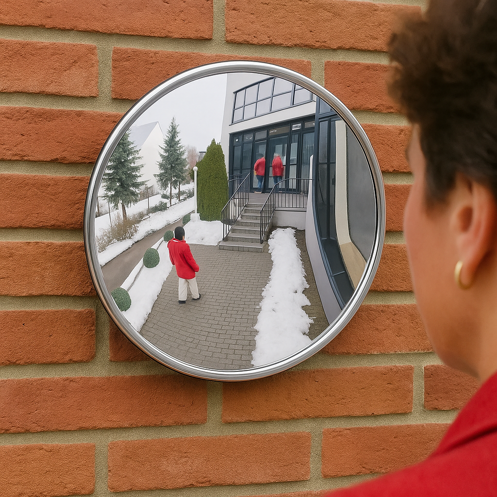 All-Weather SPION Convex Security Mirror – Indoor & Covered Outdoor Use
