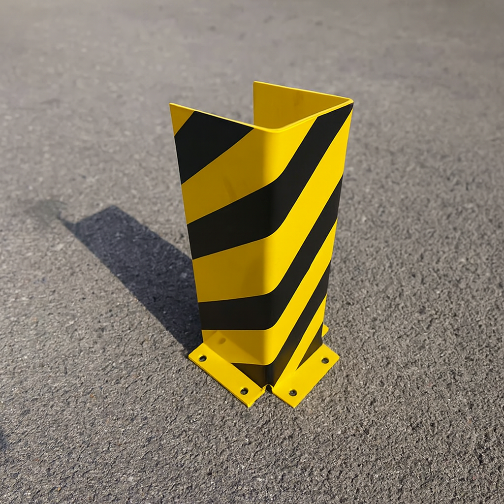 Black Bull Heavy-Duty Pallet Rack Protector – 800mm ‘U’ Profile Steel Guard for Warehouse Safety