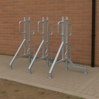 Heavy-Duty Double-Sided Cycle Rack – Type A | Secure, Space-Saving Parking for Up to 16 Bicycles