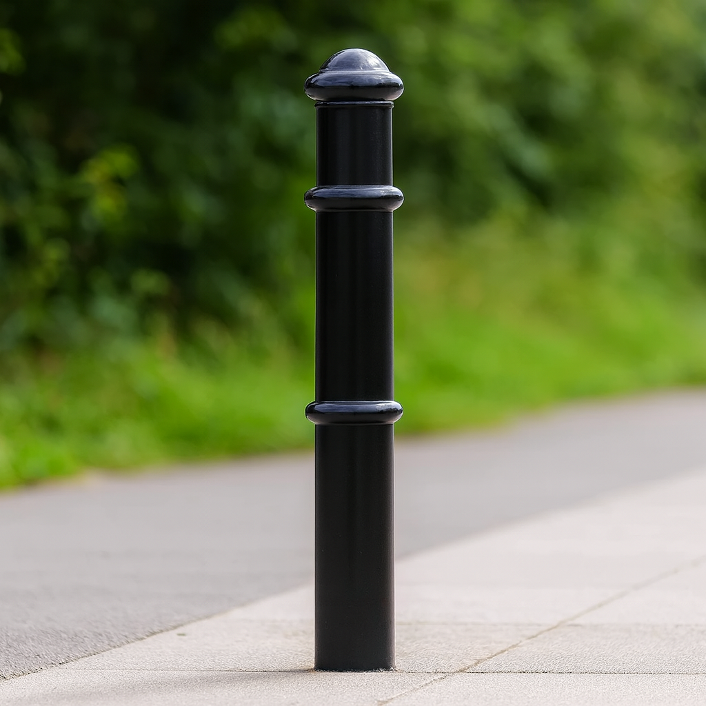 Premium 1000mm Ornamental Steel Bollard – Anti-Ram Security Post for Driveways & Commercial Sites