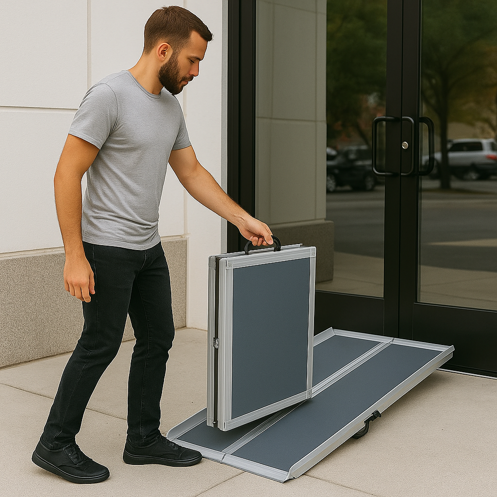 Premium Multi-Fold Wheelchair Ramp (6ft – 9ft) | Reliable Access for Vehicles