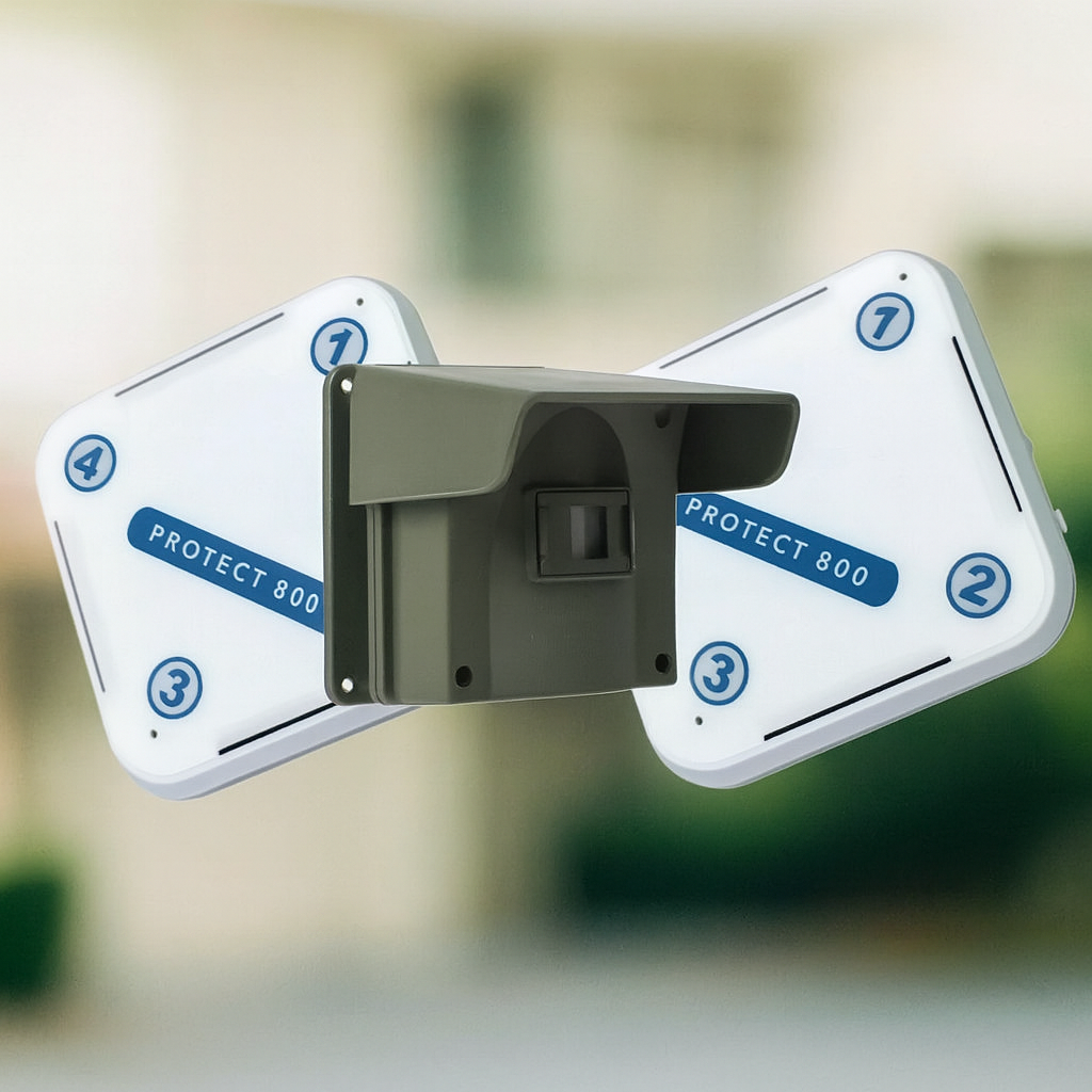 Protect 800 Wireless Driveway Alert System – 4 PIRs with New Pencil Beam Lens