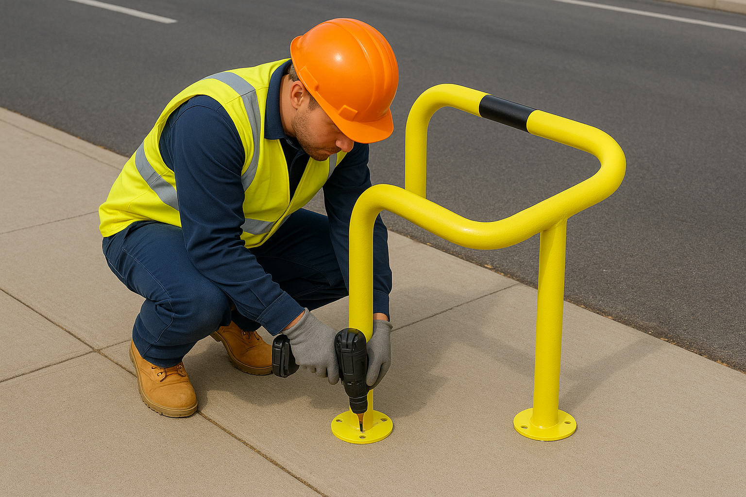 ACP11 Steel Column Protector – 60mm Diameter Industrial Impact Guard