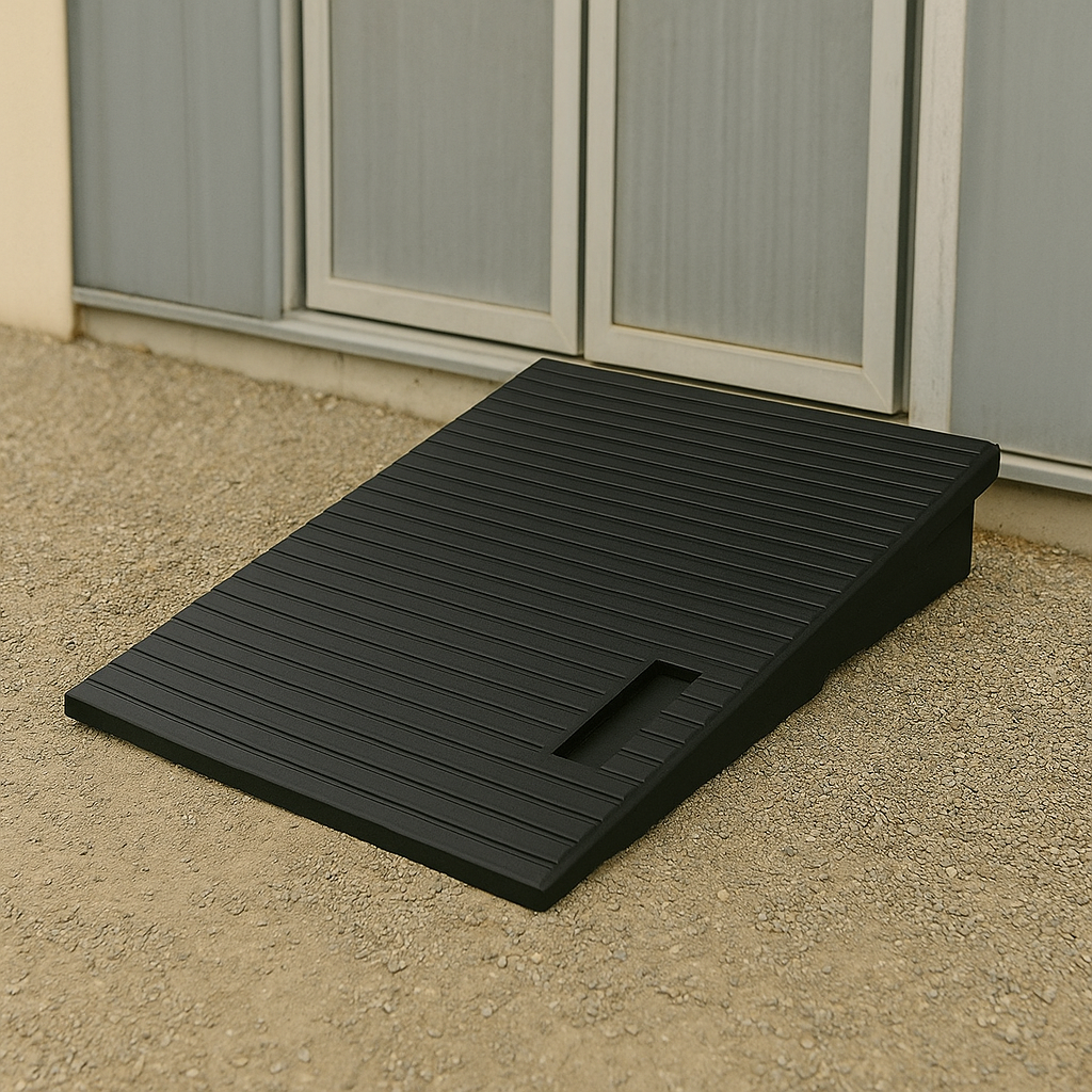 Heavy-Duty Rubber Threshold and Container Ramps – 20mm to 100mm Height for Easy Access