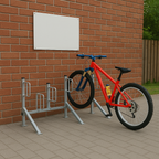 Type B Heavy-Duty Cycle Rack – Single-Sided, Space-Saving Bike Parking for Up to 10 Cycles