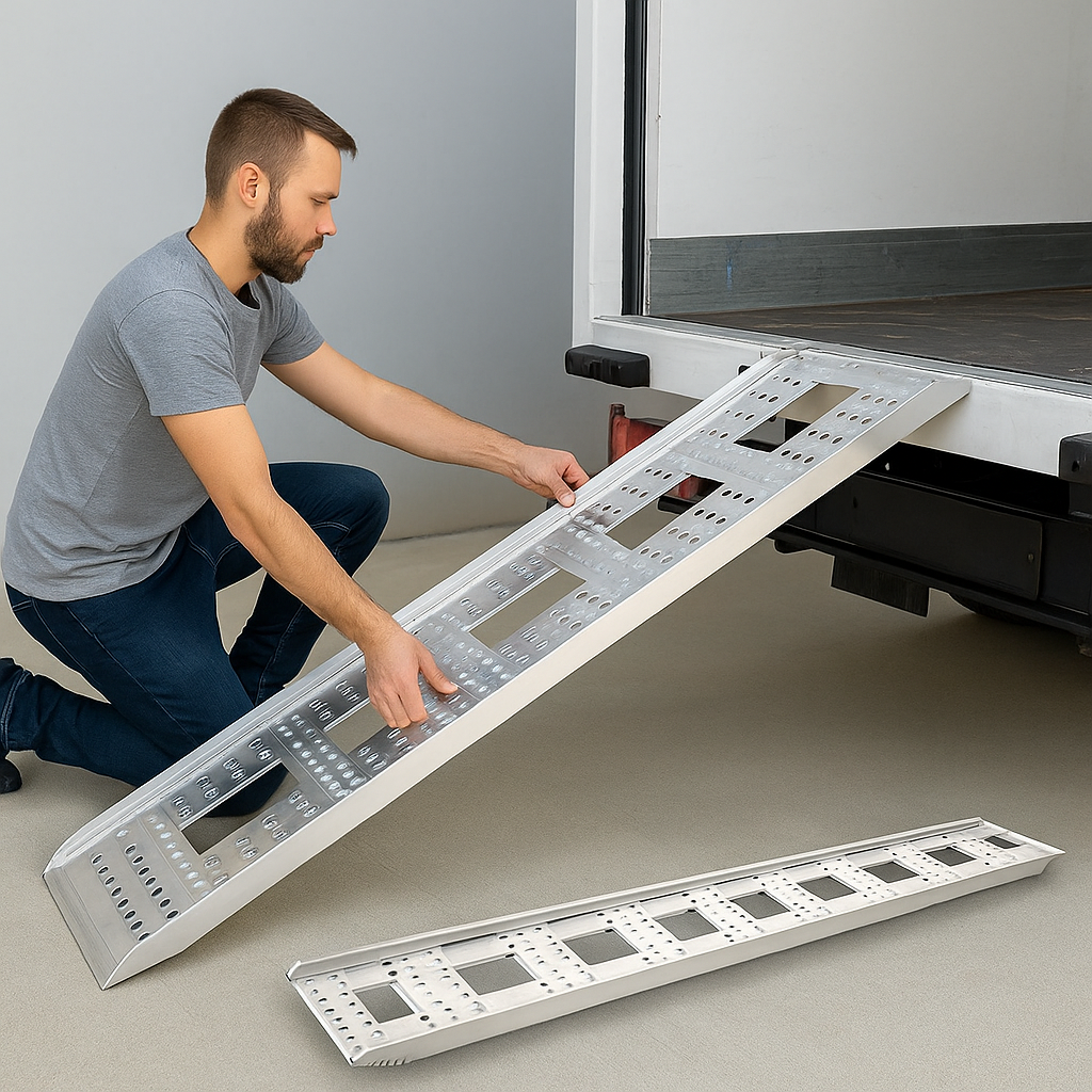 Heavy-Duty Aluminium Loading Ramp – Engineered for Strength and Safety