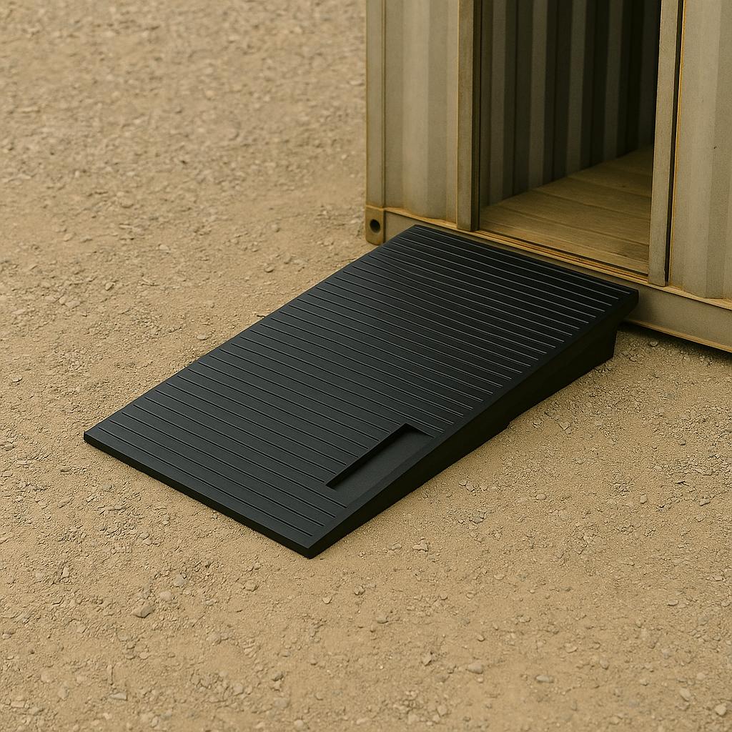 Heavy-Duty Rubber Threshold and Container Ramps – 20mm to 100mm Height for Easy Access