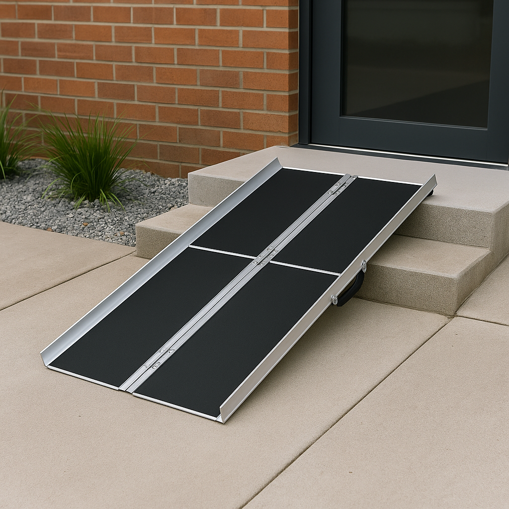 Heavy-Duty Multi-Fold Wheelchair Ramp (4ft – 10ft) | Safe & Easy Vehicle Access