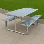 1750mm Duraforgix Heavy-Duty Steel Picnic Table | Robust Outdoor Seating for Schools, Parks & Public Spaces