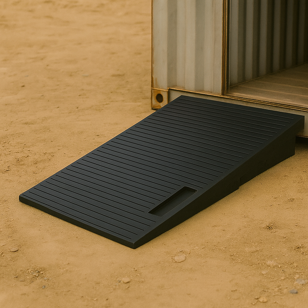 Heavy-Duty Rubber Threshold and Container Ramps – 20mm to 100mm Height for Easy Access