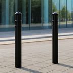 Premium Ornamental Steel Bollard – 1000mm Above Ground | Anti-Ram Security Post for Driveways, Retail & Public Spaces