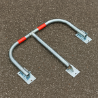 Heavy-Duty 3-Leg Folding Parking Post – Secure Driveway & Reserved Space Barrier (Padlock & Keys Included)