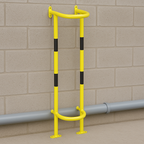 Heavy-Duty Floor & Wall Mounted Pipe Protector – Vertical Impact Guard for Industrial & Commercial Sites