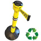 Retractable Barrier Post & Base System – Heavy-Duty 9m Tape for Crowd Control, Events, Construction & Public Safety