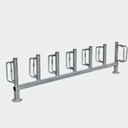 Heavy Duty Double Sided Floor-Mounted Cycle Rack – Type C | High-Density Bike Storage