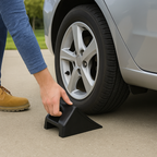 Heavy-Duty Rubber Wheel Chock for LGVs & Industrial Vehicles – Non-Slip, Durable, Weather-Resistant