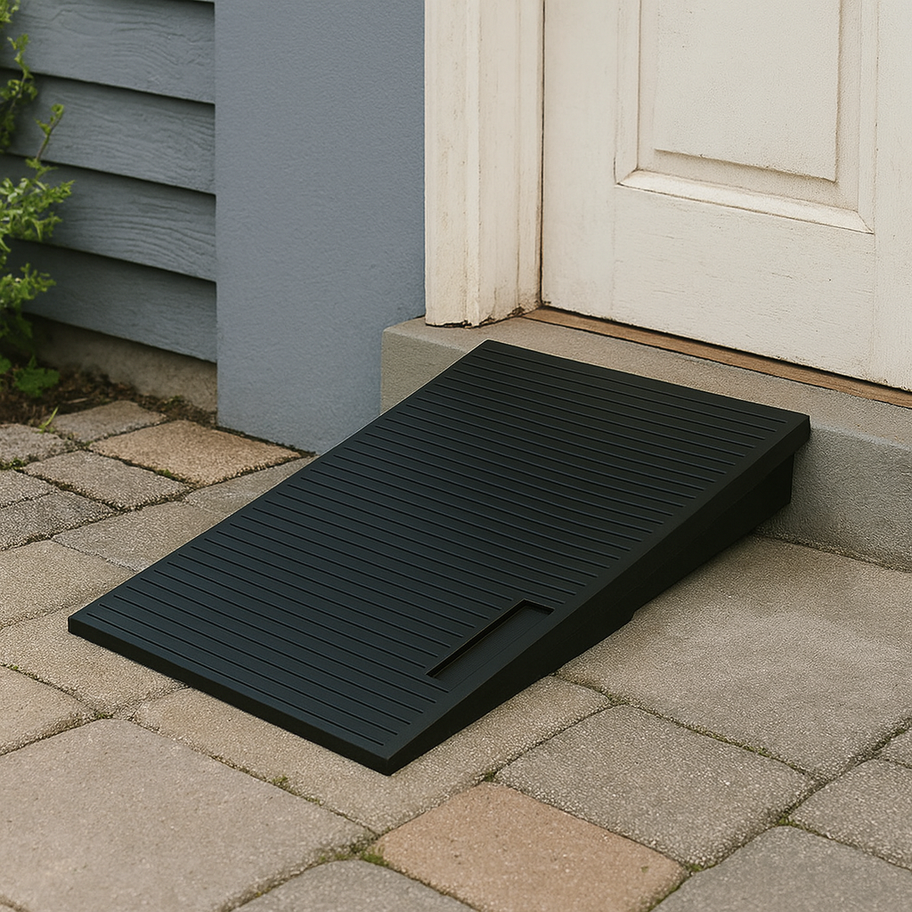 Heavy-Duty Rubber Threshold and Container Ramps – 20mm to 100mm Height for Easy Access