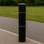Heavy-Duty Ornamental Steel Bollard – 1000mm Above Ground | Decorative Anti-Ram Post for Driveways, Storefronts & Public Spaces
