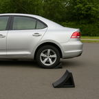 Heavy-Duty Rubber Wheel Chock for LGVs & Industrial Vehicles – Non-Slip, Durable, Weather-Resistant