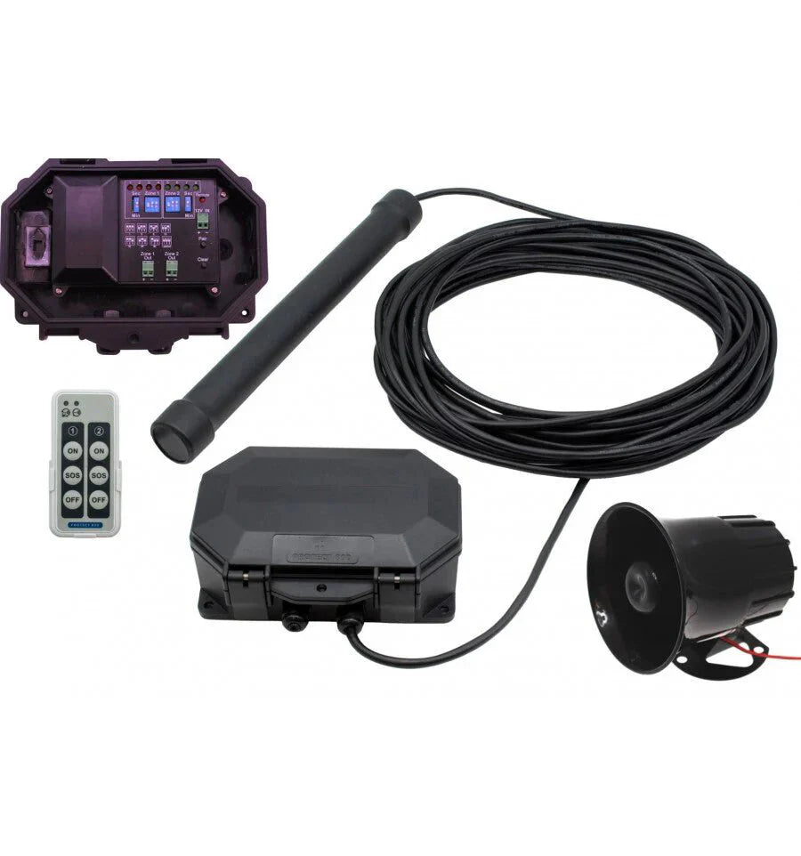 Long-Range Driveway Metal Detecting Alarm with Outdoor Receiver & 118 dB Siren (Protect-800)