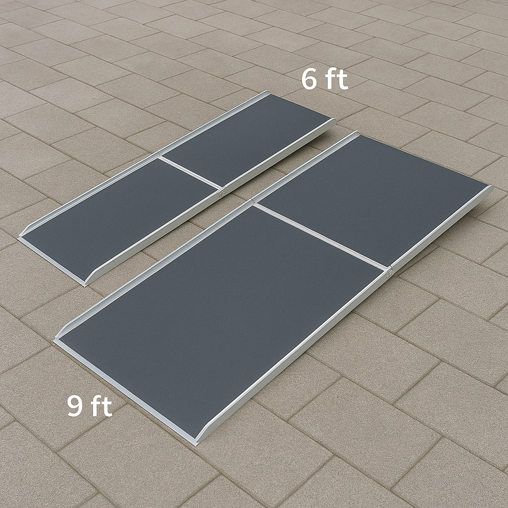 Premium VeltoRamp Lifestyle Folding Wheelchair Ramp – Lightweight, Portable, Multi-Fold (6ft to 9ft)