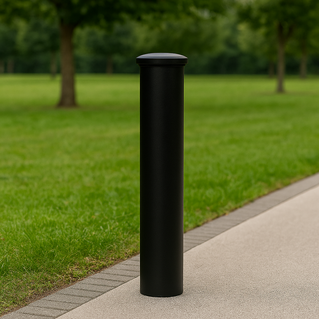 Heavy-Duty Ornamental Bollard – 1000mm Above Ground | Decorative Steel Post for Driveways, Property Protection & Urban Safety