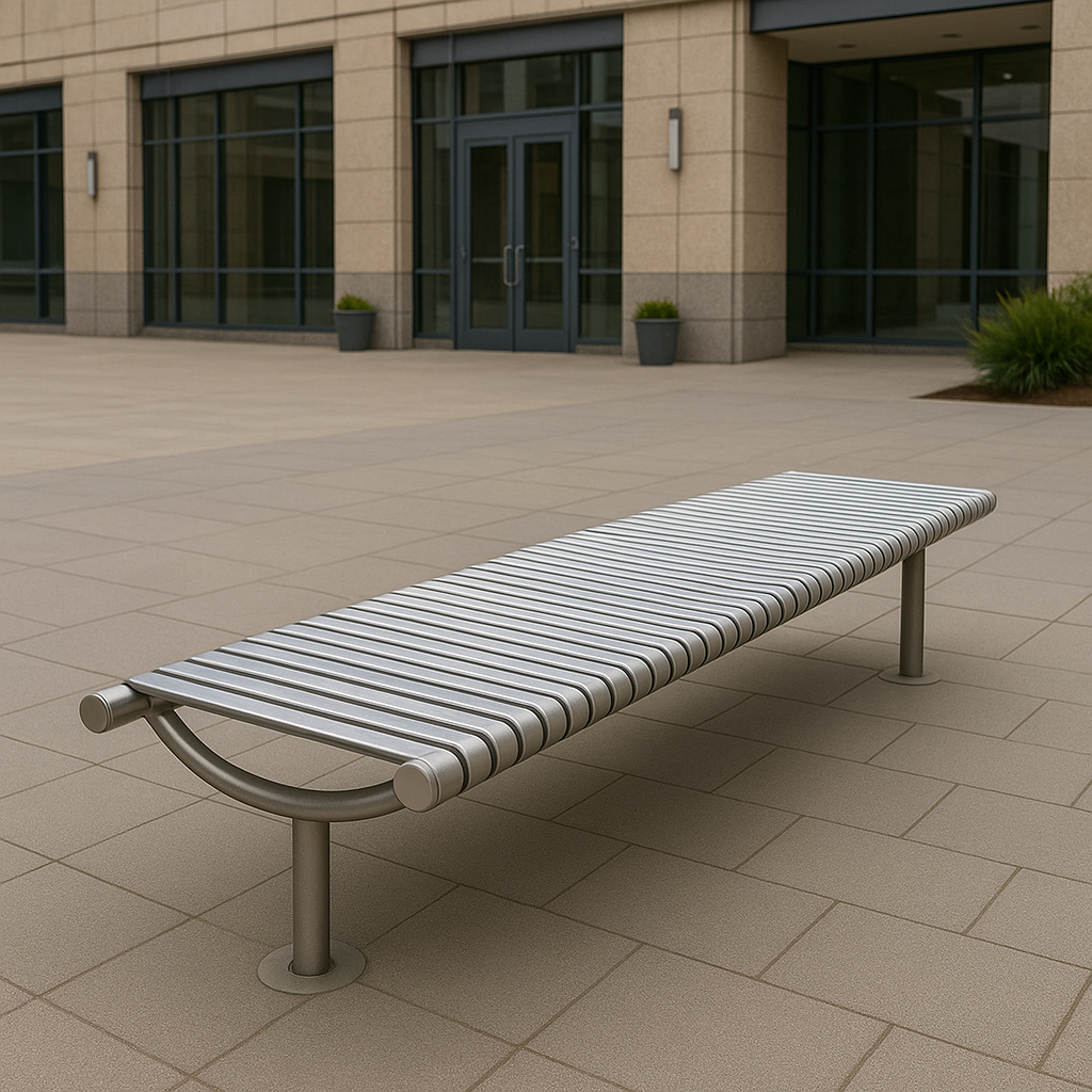 Metrosiq 1000mm Wall-Mounted Perch Bench | Space-Saving Steel Seating for Public & Commercial Areas