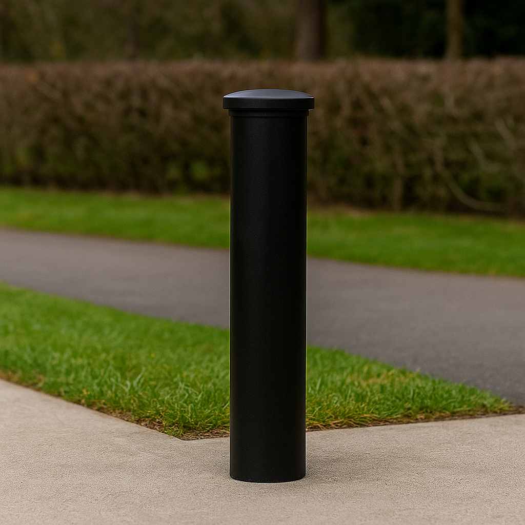 Heavy-Duty Ornamental Bollard – 1000mm Above Ground | Decorative Steel Post for Driveways, Property Protection & Urban Safety