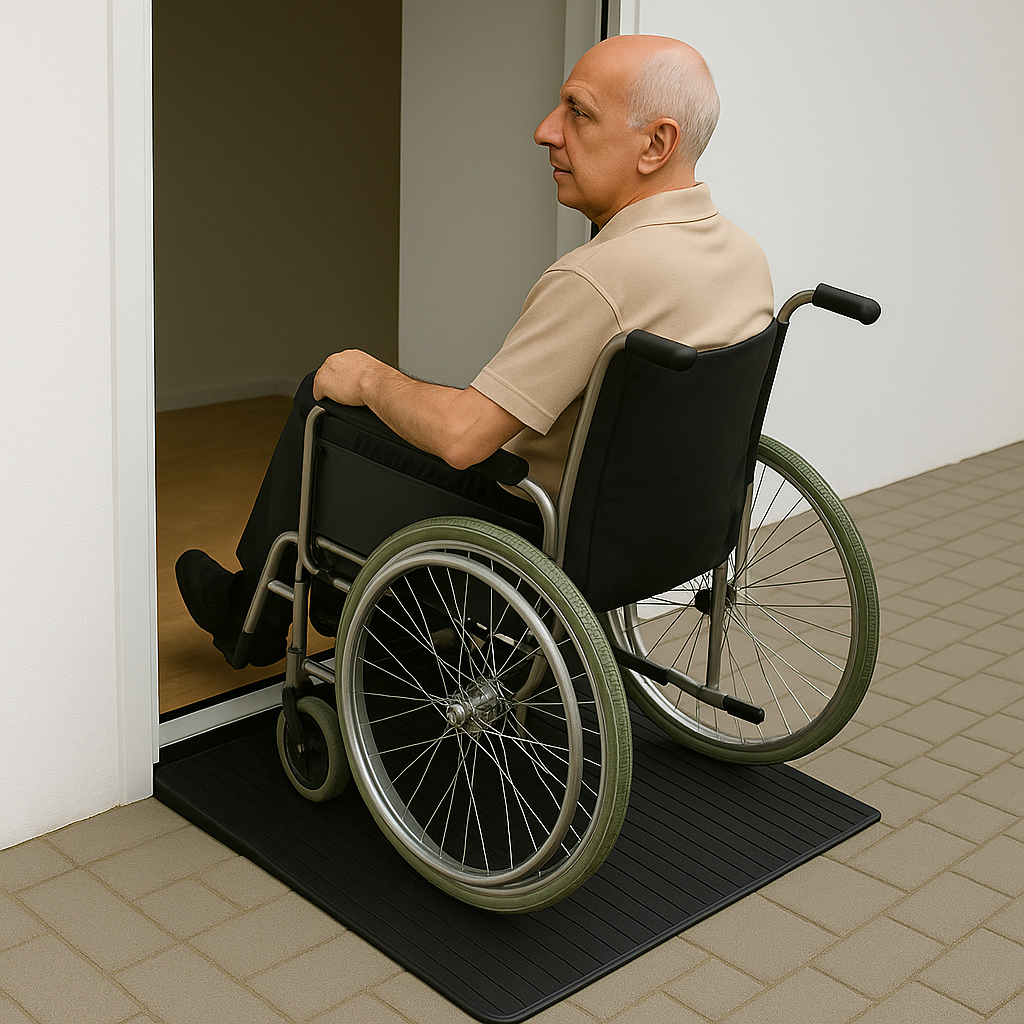 Rubber Threshold Ramps – 12mm to 100mm High | Durable, Non-Slip, Heavy-Duty Access Solutions