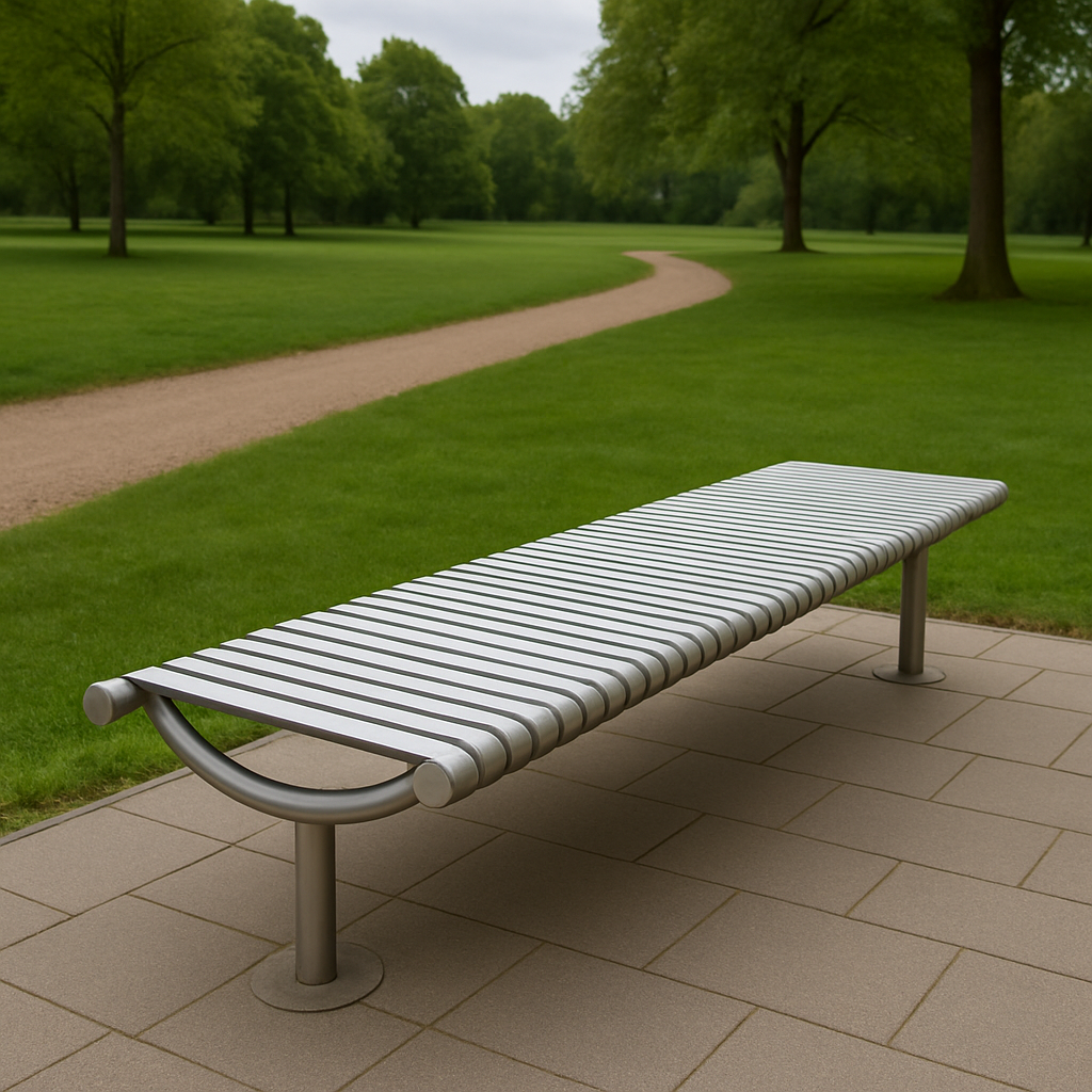 1750mm Duraforgix Compact Steel Bench | Sleek, Heavy-Duty Seating for Public Spaces