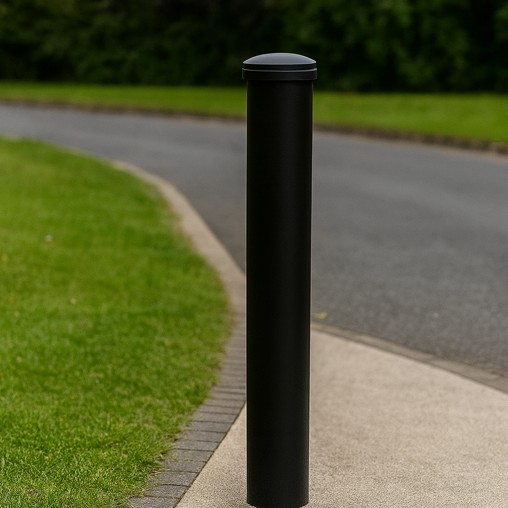 Heavy-Duty Ornamental Bollard – 1000mm Above Ground | Decorative Steel Post for Driveways, Property Protection & Urban Safety