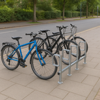 Type E Double-Sided High-Density Cycle Rack – Secure Parking for Up to 20 Bikes