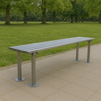 1000mm ModuForge Leaning Perch Bench | Durable Steel Seating for Urban & Transit Areas