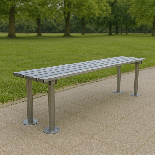 1000mm ModuForge Leaning Perch Bench | Durable Steel Seating for Urban & Transit Areas
