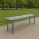 1000mm ModuForge Leaning Perch Bench | Durable Steel Seating for Urban & Transit Areas