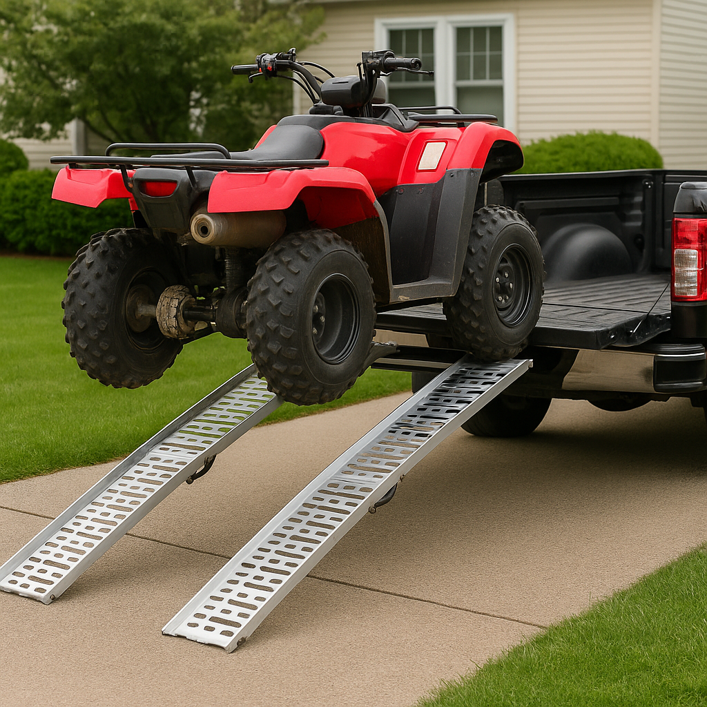 Heavy-Duty Loading Ramp with Dual Support Bars – 2200mm x 285mm | Maximum Stability & Strength
