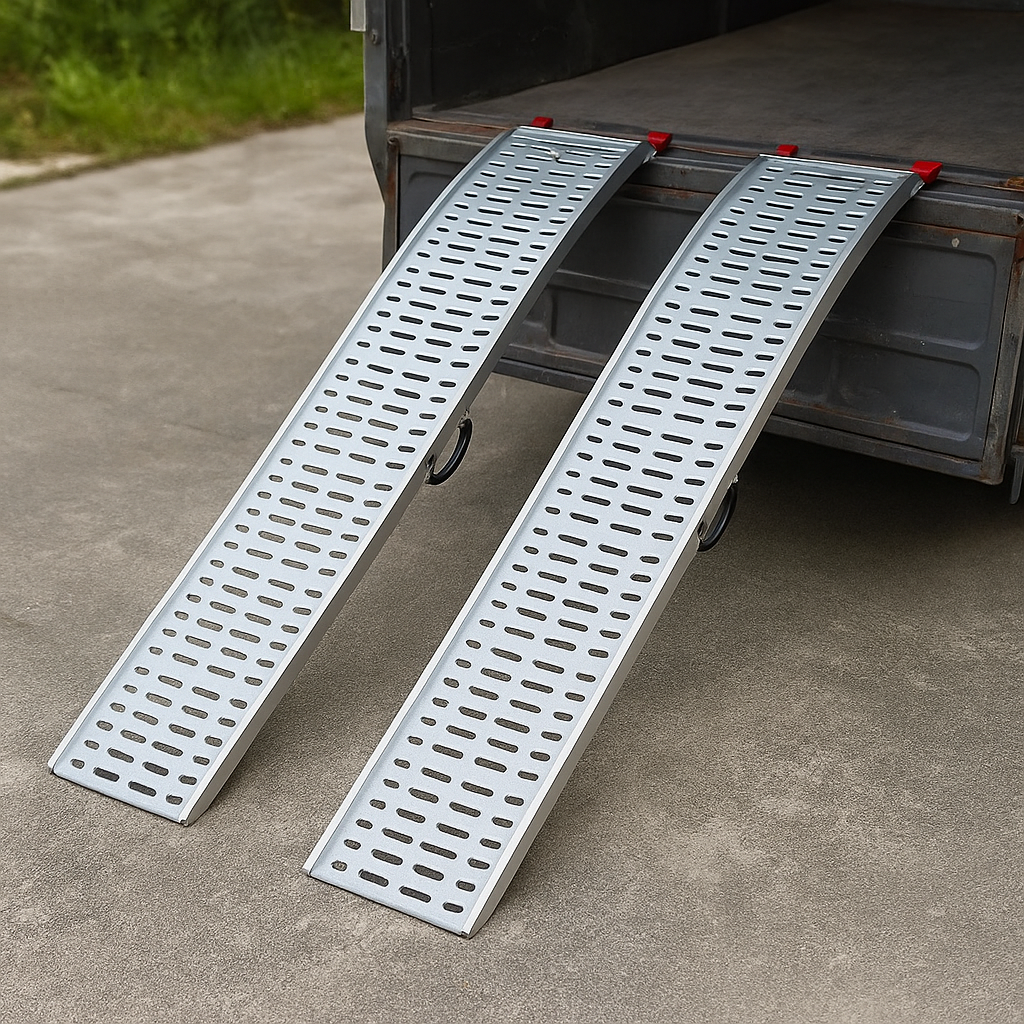 Heavy-Duty Loading Ramp with Dual Support Bars – 2200mm x 285mm | Maximum Stability & Strength