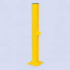 Black Bull HD Impact Protection Railing End Post – 1000mm Steel Safety Post for Indoor Use