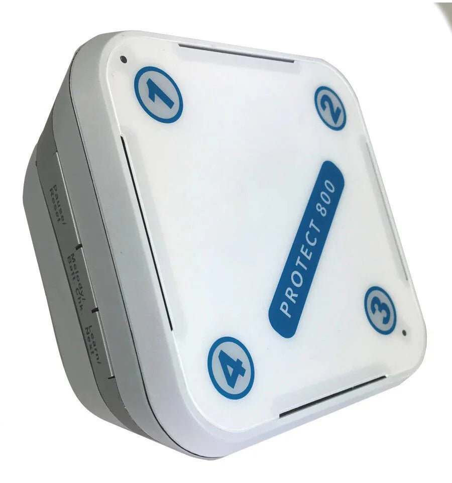 Protect 800 Long-Range Wireless Driveway Alert System – Weatherproof PIR with Theft-Resistant Cage & Customizable Lens Caps