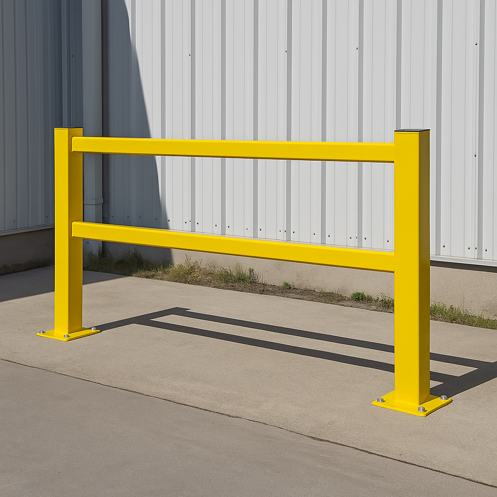 Black Bull HD Impact Protection Railing – 1000mm Heavy-Duty Steel Safety Barrier for Indoor Use