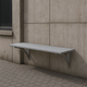 Metrosiq Wall Mounted Leaning Bench – Durable Steel Seating for Urban Public Spaces (1000mm & 1800mm)