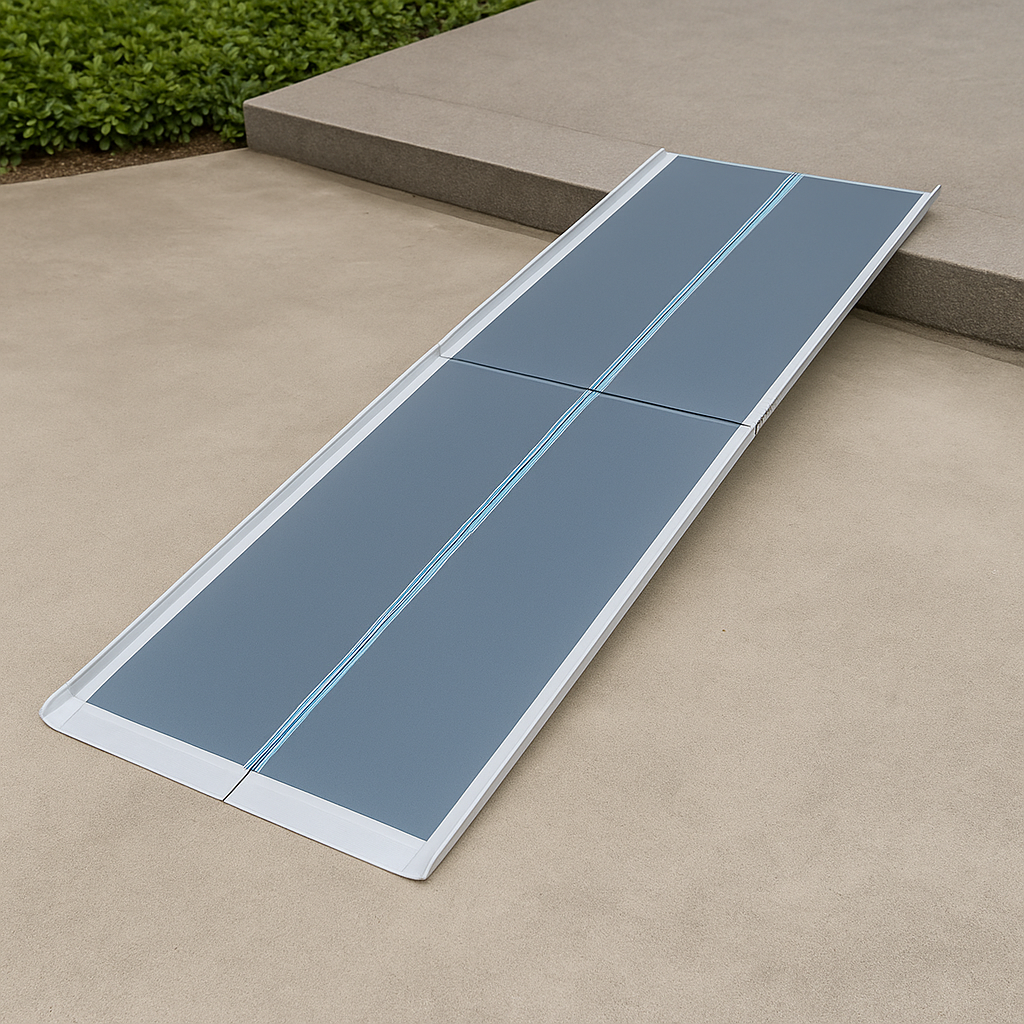 VeltoRamp Broadfold Series – Compact Aluminium Wheelchair Ramp (5 ft to 8 ft)