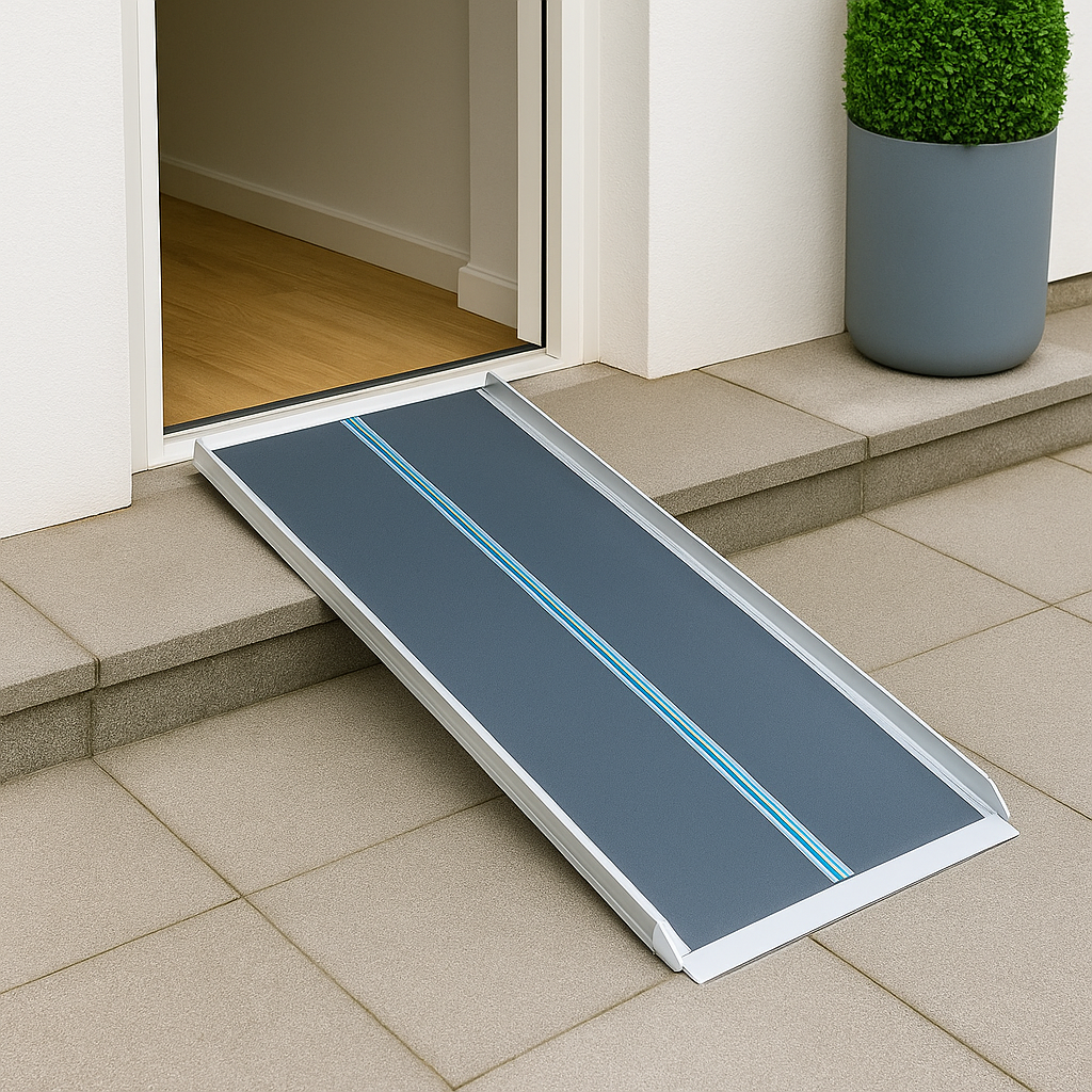 VeltoRamp Broadfold Series – Compact Aluminium Wheelchair Ramp (5 ft to 8 ft)